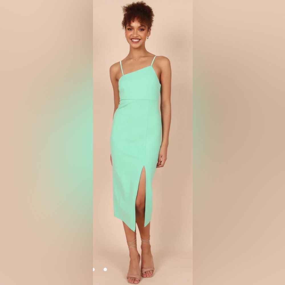 Petal & Pup Zahra Green Midi Side Slit Dress. Many Sizes Bridesmaids Dresses NWT